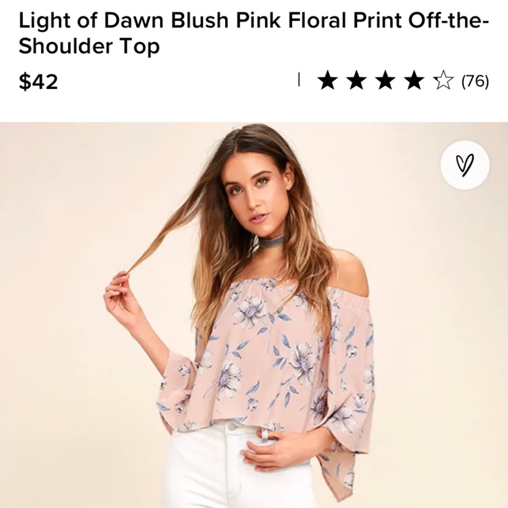 Lulus Off-The-Shoulder Top